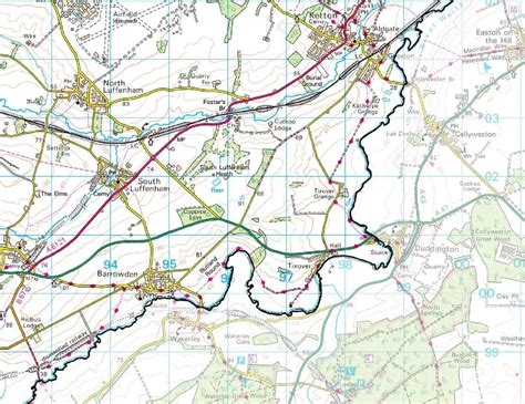 Rutland Wall Map 1 35 000 The Map Centre Press
