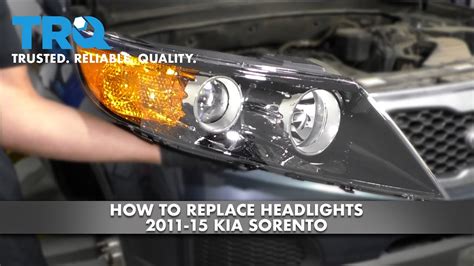 How To Replace Headlights 2011 15 Kia Sorento YouTube