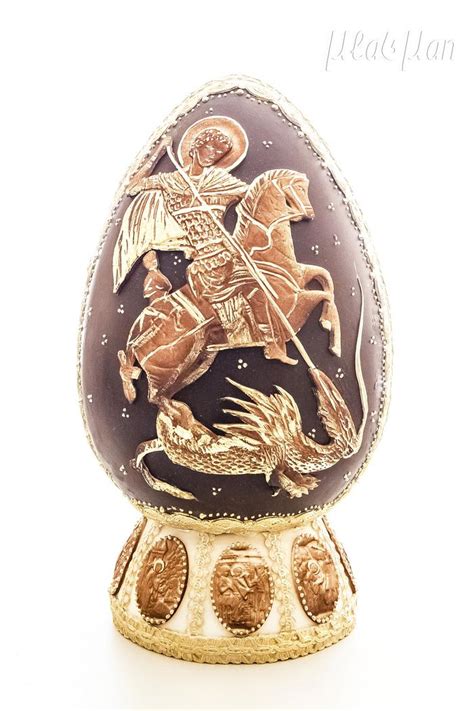 Saint George Chocolate Egg Decorated Cake By Mladman Cakesdecor