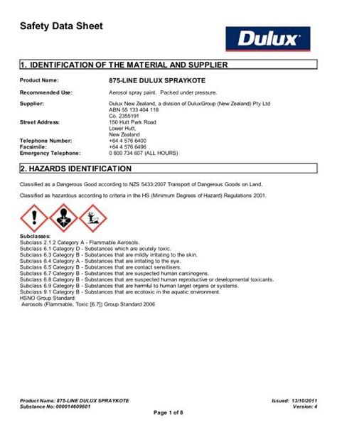 Spray Paint Msds Sheets Captions Beautiful