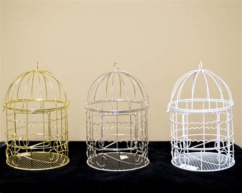 8 Large Decorative Silver Bird Cage Cb Flowers And Crafts