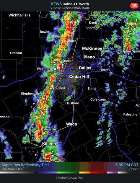 Nws Fort Worth On Twitter 6 02 Pm A Line Of Severe Warned Storms