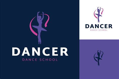 Free Vector | Hand drawn dance school logo