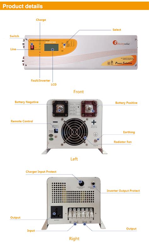 广州菲利斯太阳能科技有限公司 FL IVP7548 7500VA 光伏逆变器产品参数表 易恩孚逆变器名录