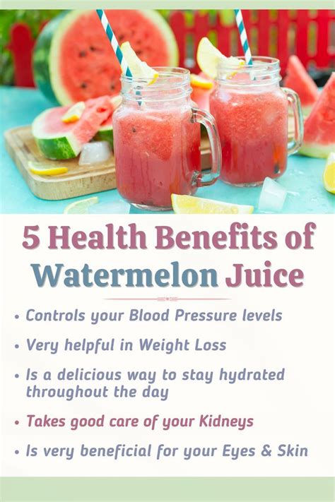 5 health benefits of watermelon juice – Artofit