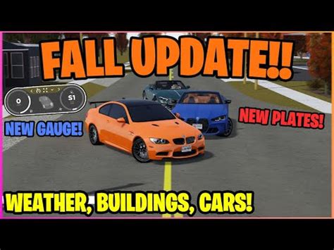 New Fall Map New Cars Weather Buildings Gauge More Roblox