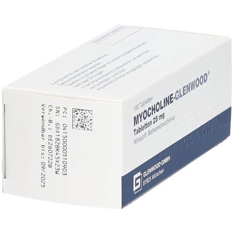 Myocholine Glenwood Mg St Mit Dem E Rezept Kaufen Shop Apotheke