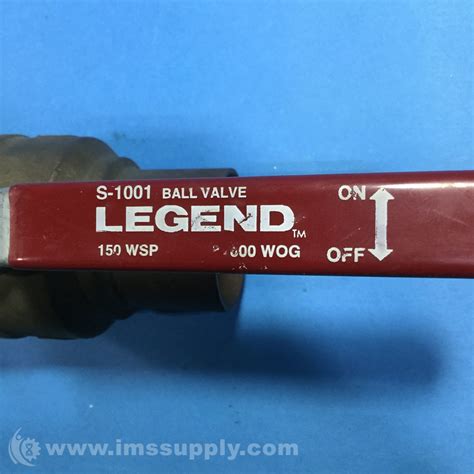 Legend Valve S 1001 Size 1 1 2 Inch Forged Brass Ball Valve IMS Supply