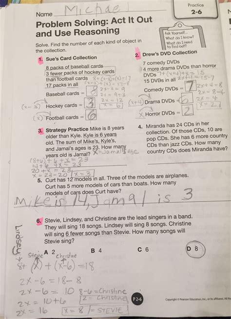 Pearson Education Inc Worksheet