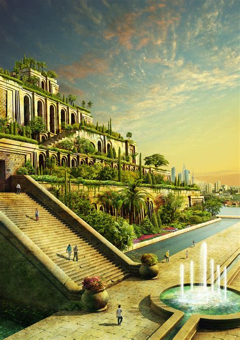 ArtStation - The Hanging Gardens of Babylon, Evgeny Kazantsev