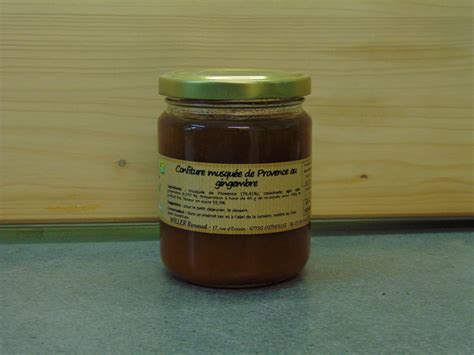 Confiture de musquée de provence au gingembre 270 g Willers Hof