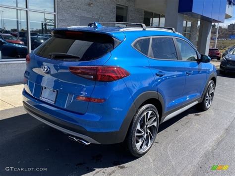 2020 Aqua Blue Hyundai Tucson Sport Awd 137580324 Photo 3 Car Color Galleries