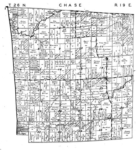 1946 Plat Maps Of Oconto County Wisconsin