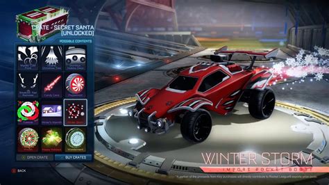 Rocket League Secret Santa Crate Contents YouTube