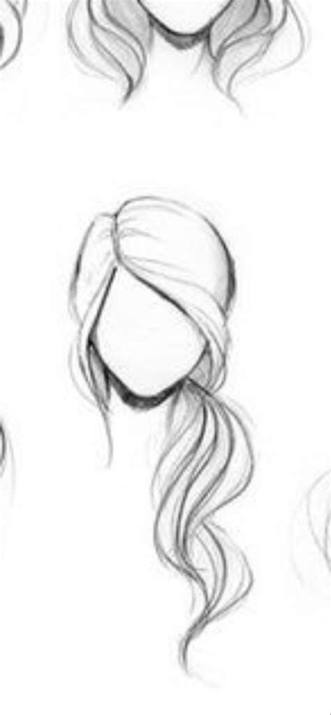 Flowy Hair Drawing Realistic Hair Drawing Girl Hair Drawing Woman