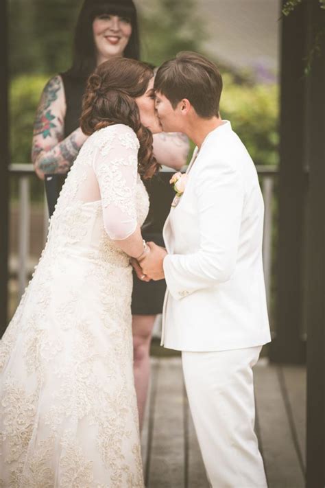 Blush And Coral South Carolina Lesbian Wedding Equally Wed Modern