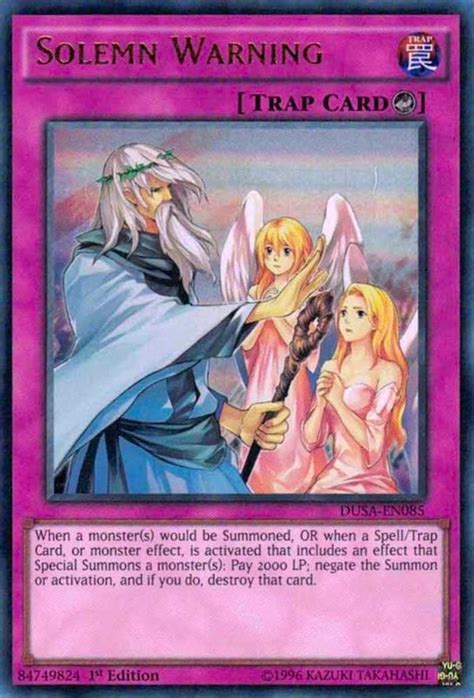 Yugioh Solemn Warning