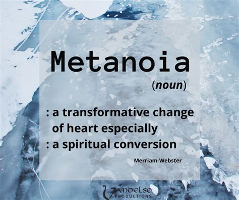 metanoia word   day words change  heart