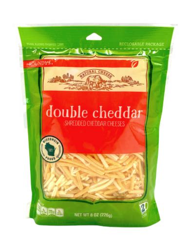 Roundy S Double Cheddar Shredded Cheese 8 Oz Kroger