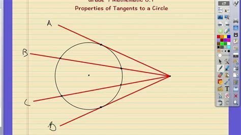 Properties Of Tangents To A Circle YouTube