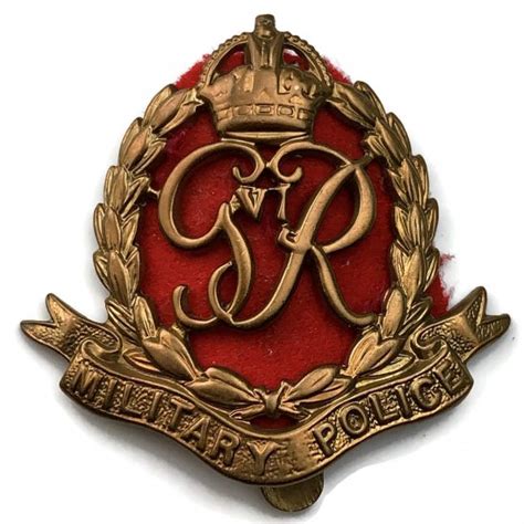 Ww2 Royal Military Police Corps Rmp Cap Badge George Vi