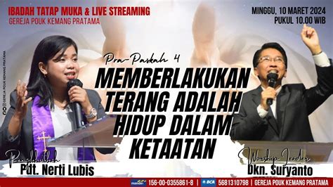 Ibadah Raya Pra Paskah Gereja Pouk Kp Minggu Maret Youtube