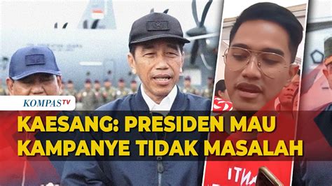 Kaesang Respons Jokowi Soal Presiden Boleh Kampanye Selama Tak Pakai