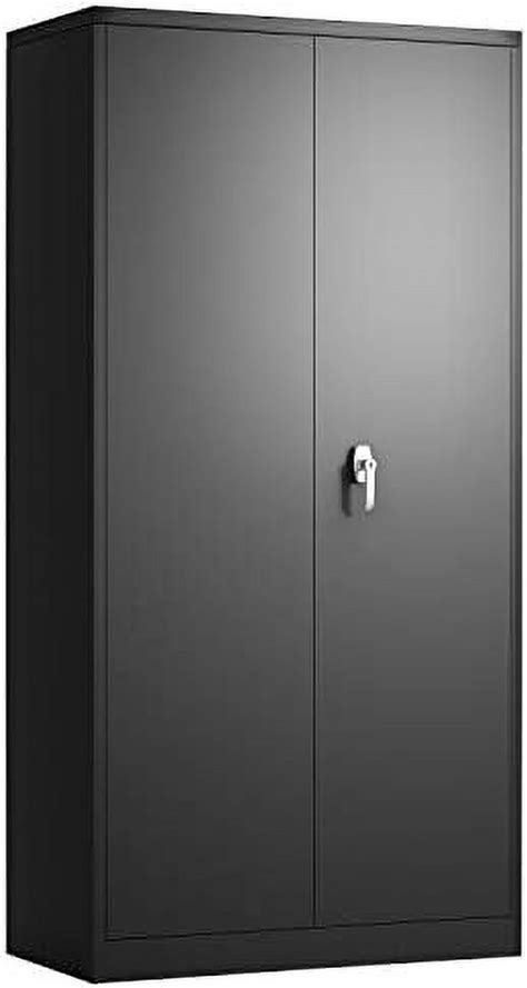 Yfbiubiulife Metal Cabinet With Locking Doors And Wheels H Steel