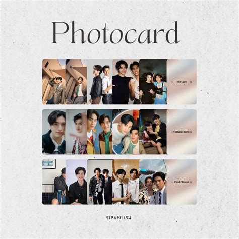 Jual PHOTOCARD THAILAND ACTOR COUPLE 1 Set 5pcs Shopee Indonesia