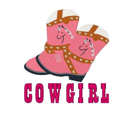 Cowgirl Machine Embroidery Design Western Design By Embroiddesigns