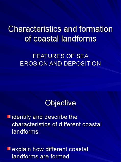 Characteristics and Formation of Coastal Landforms | PDF | Erosion | Beach