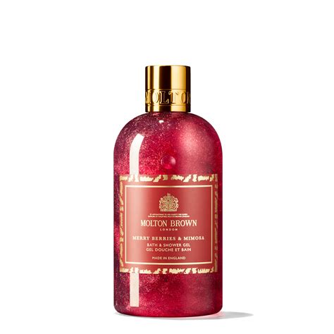 Molton Brown Merry Berries Mimosa Bath Shower Gel Solsiden Spa