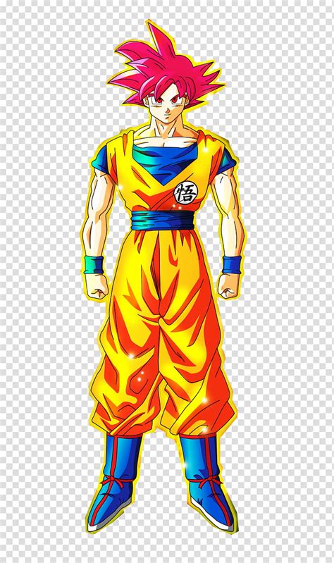 Goku Super Saiyan God Dbz Transparent Background Png Clipart Hiclipart