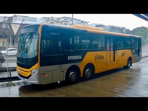 Mobi Rio Novo BRT VIP V na Linha 50 do Jardim Oceânico ao Centro