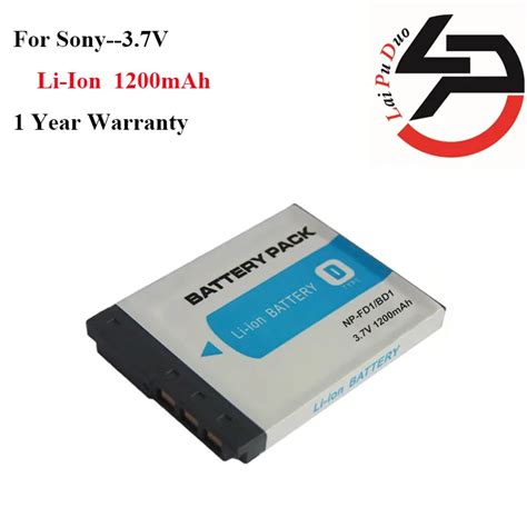 1200mah 100 Brand New Replacement Camera Battery For Sony Np Bd1 Np Fd1 Dsc T300 Tx1 T900 T700