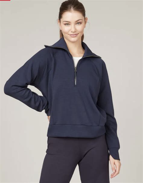 Spanx Air Essentials Half Zip Top Pretty Please Houston Pretty