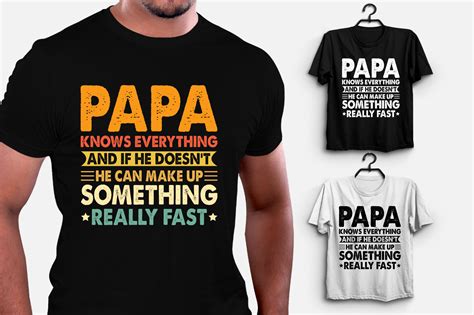 Papa Knows Everything T Shirt Design Graphic By T Shirt Design Bundle