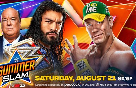 Wwe Summerslam 2021 John Cena Vs Roman Reigns Confirmed As Main Event