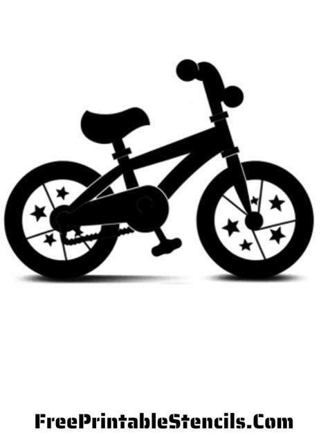 Free Printable Bicycle Stencils And Silhouettes Free Printable Stencils