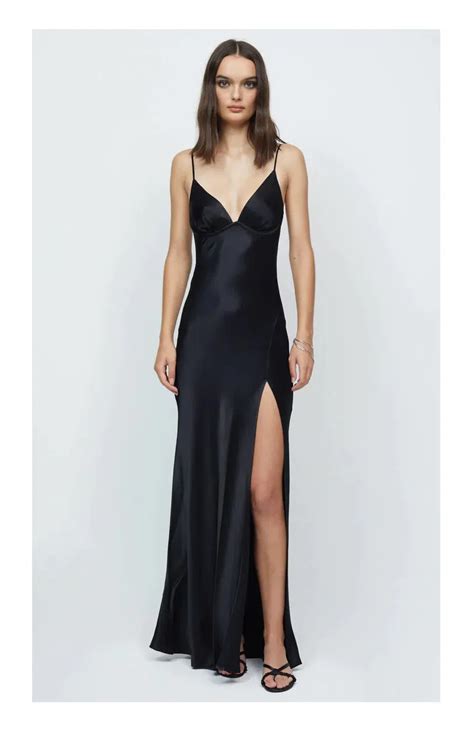 Bec And Bridge Ren Split Maxi Dress Black Size 6 The Volte