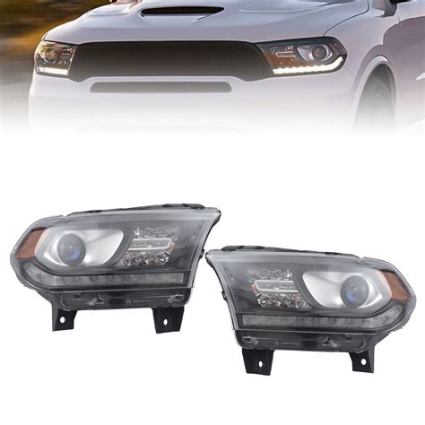 For Oem Dodge Durango Halogen Headlights Led Drl Left Right