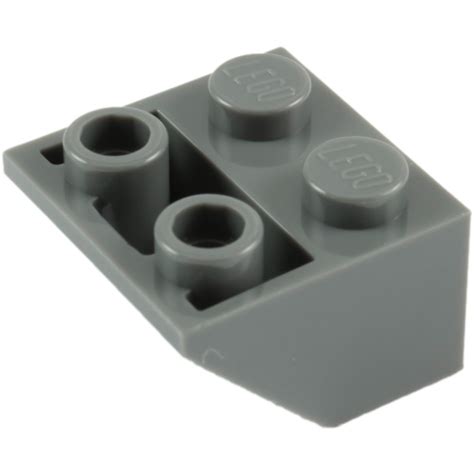 LEGO Dark Stone Gray Slope 2 X 2 45 Inverted With Flat Spacer