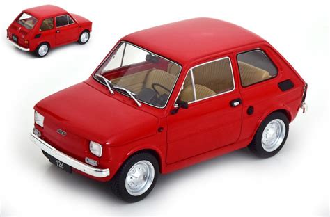 BALOCCO Ingrosso Modellismo Online FIAT 126 1972 RED 1 18