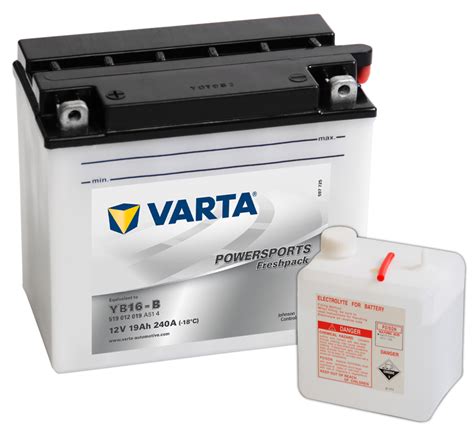 Varta 12v 19ah motor akkumulátor bal YB16 B Akkusegély