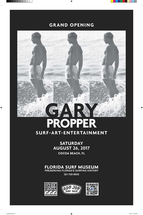 Gary Propper Exhibit Opens At Florida Surf Museum On August 26th