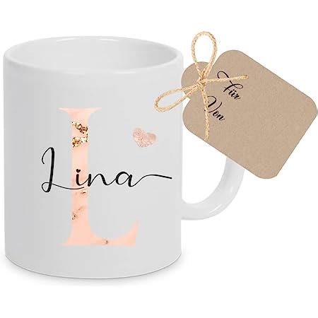 Manufaktur Liebevoll Personalisierte Tasse Buchstabentasse Mit Dem