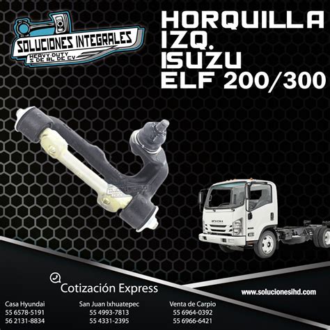 HORQUILLA SUPERIOR IZQ ISUZU ELF 200 300 Soluciones IHD