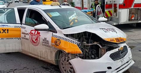 Hoy Tamaulipas Pasajera De Taxi Resulta Herida Por Choque En Nuevo Laredo