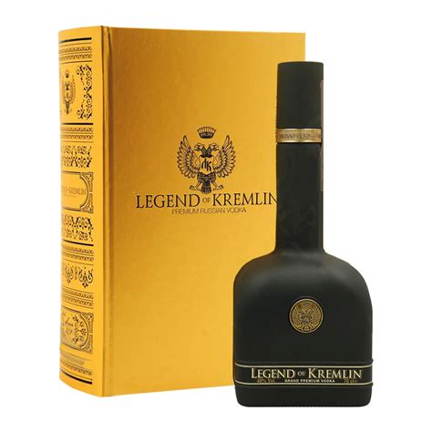 Legend Of Kremlin Vodka With Gift Box Gold Book Ml Itar Distillery