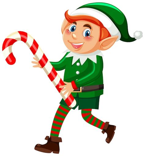 Premium Vector | Christmas elf cartoon character